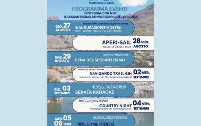 PROGRAMMA EVENTI: FESTEGGIA CON NOI IL SESSANTESIMO ANNIVERSARIO DELLA NOSTRA SEZIONE